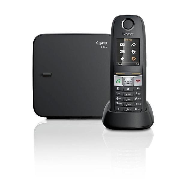 Gigaset E630 Siyah Telsiz Dect Telefon Işıklı Renkli Ekran Sms - Image 1