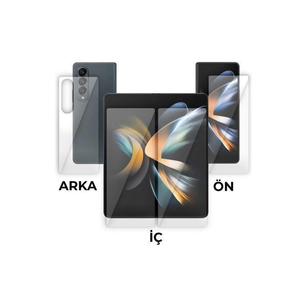Samsung Galaxy Z Fold 5 Ön-İç-Arka Ekran Darbe Emici Kaplama ve Hd Ekran Koruyucu - Image 1