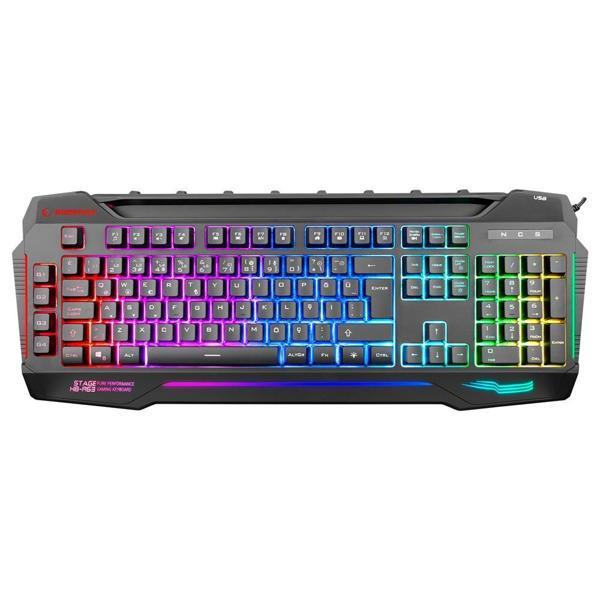 Rampage KB-R63 STAGE Siyah 4 Makro Fonksiyon Sese Duyarlı Işıklı RGB Q USB Oyuncu Klavyesi - Image 1