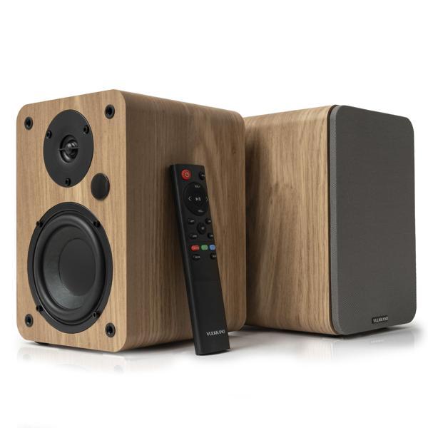 VULKKANO A4 ARC Aktif Hoparlör Kahverengi(HDMI ARC,RCA Bluetooth,Optik,USB,Sub Out) - Image 1