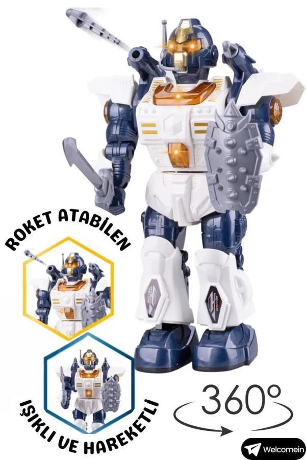 Farbu Walking Sesli Ok Atan ve 360 Derece Dönen Robot 6051 - Image 1