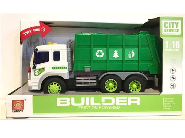 Ceren Ctoys Sesli Işıklı Çöp Kamyonu  WY320A - Image 1
