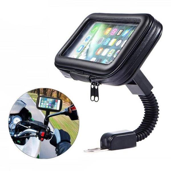 Telefon tutacağı motosiklet fermuar kılıflı 6 inch / SYTE179 - Image 1