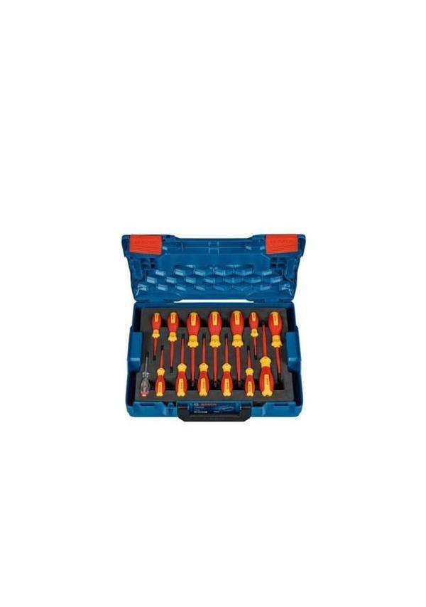 Bosch Profesyonel VDE Yalıtımlı Tornavida Seti 14 Parça - 1600A02NF9 - Image 1