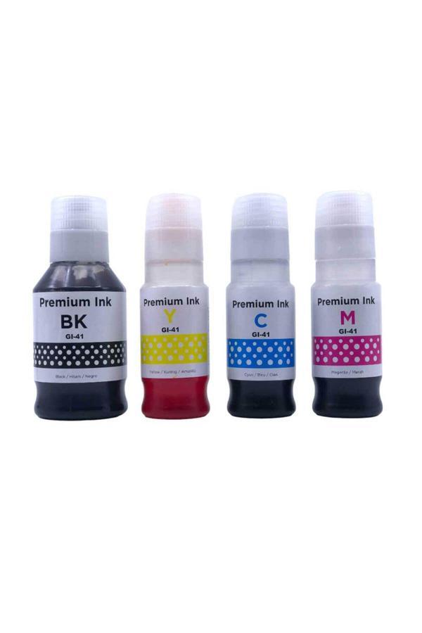 Dta Canon Gı 41 Uyumlu Mürekkep Seti Cmyk Pıxma G1460 G2420 G2430 G2460 G3420 G3430 G3460 G3470 G1420 - Image 1