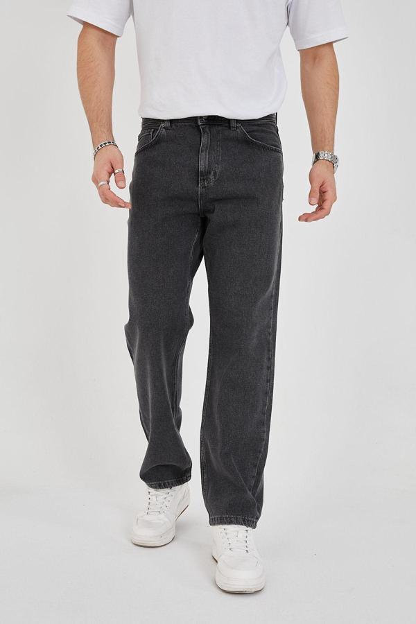 Enzim Jeans Erkek 100% Pamuk Baggy Kot Pantolon - Image 1