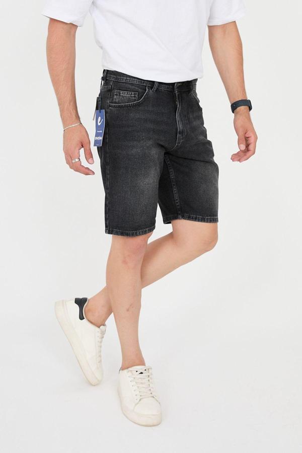 Enzim Jeans Erkek %100 Pamuk Slim Fit Şort - Image 1