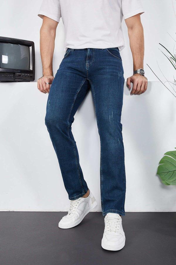 Enzim Jeans Erkek Likralı Denim Regular Fit Jeans - Image 1