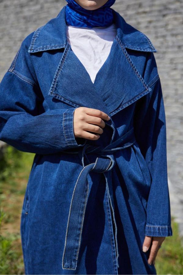 Enzim Jeans Kadın Kot Ceket - Image 1