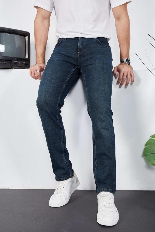 Enzim Jeans Erkek Likralı Denim Regular Fit Jeans - Image 1