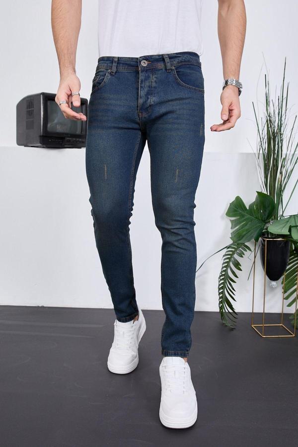 Enzim Jeans Erkek Likralı Denim Skinny Fit Süper Dar Jeans - Image 1