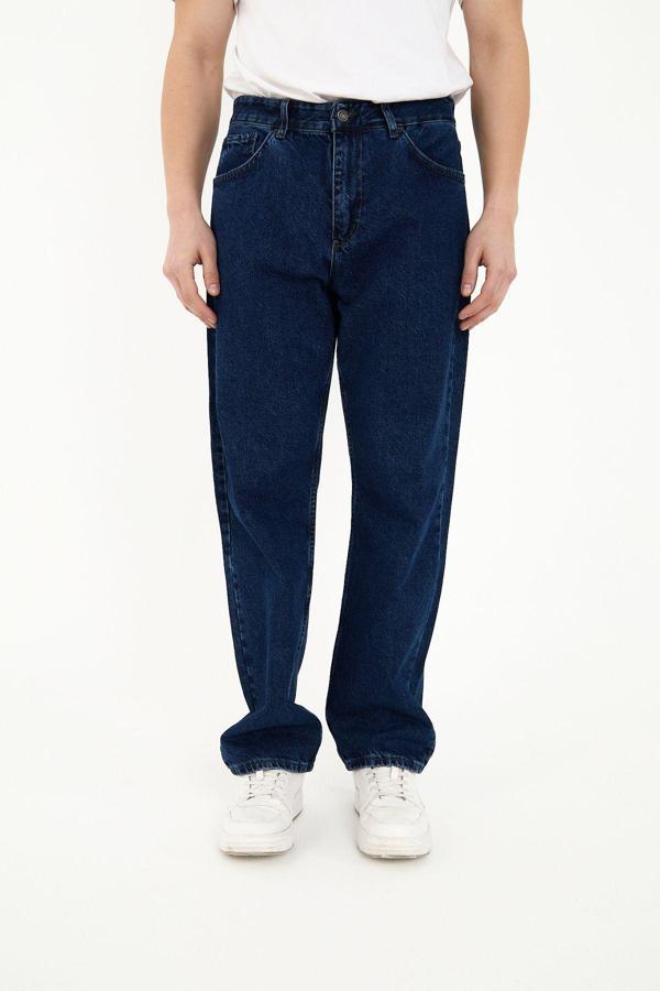 Enzim Jeans Erkek 100% Pamuk Baggy Kot Pantolon - Image 1