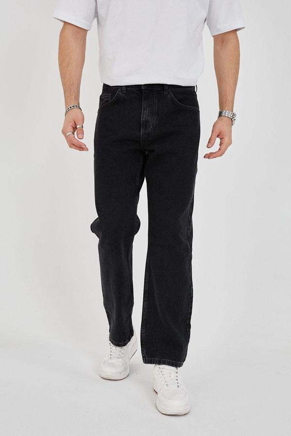 Enzim Jeans Erkek 100% Pamuk Baggy Kot Pantolon - Image 1
