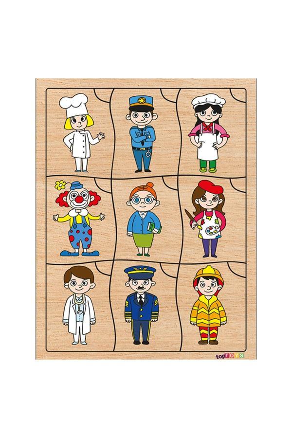 Toptoys Bil Bakalım Kime Ait Meslekler ? Ahşap Eşleştirme - Image 1