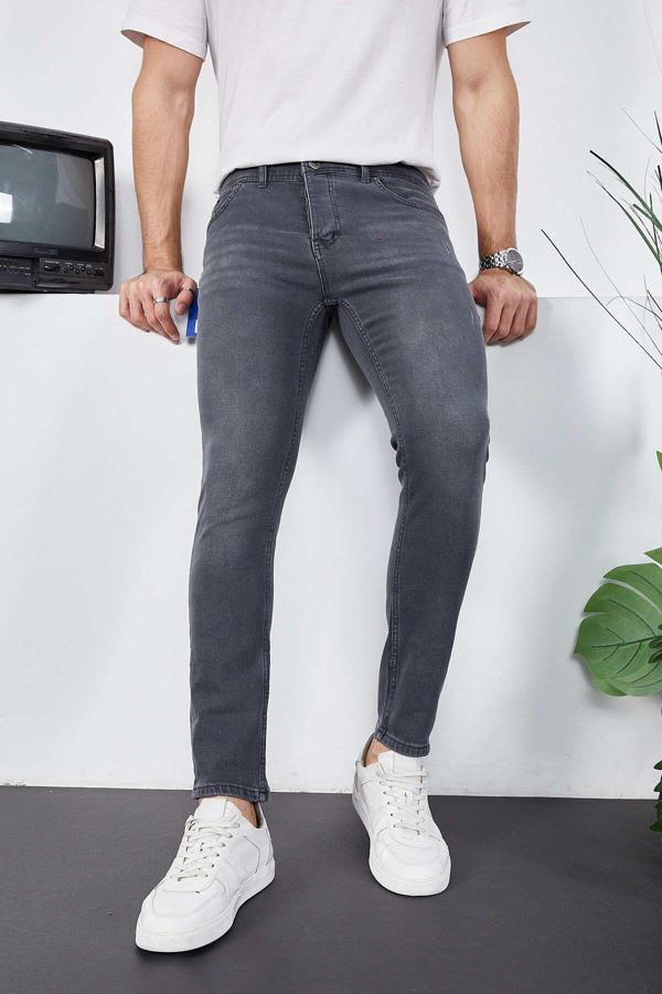 Enzim Jeans Erkek Likralı Denim Skinny Fit Süper Dar Jeans - Image 1