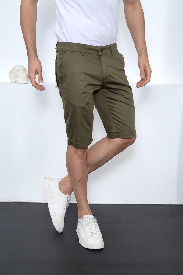 Enzim Jeans Erkek Şort Açık Yeşil - Image 1