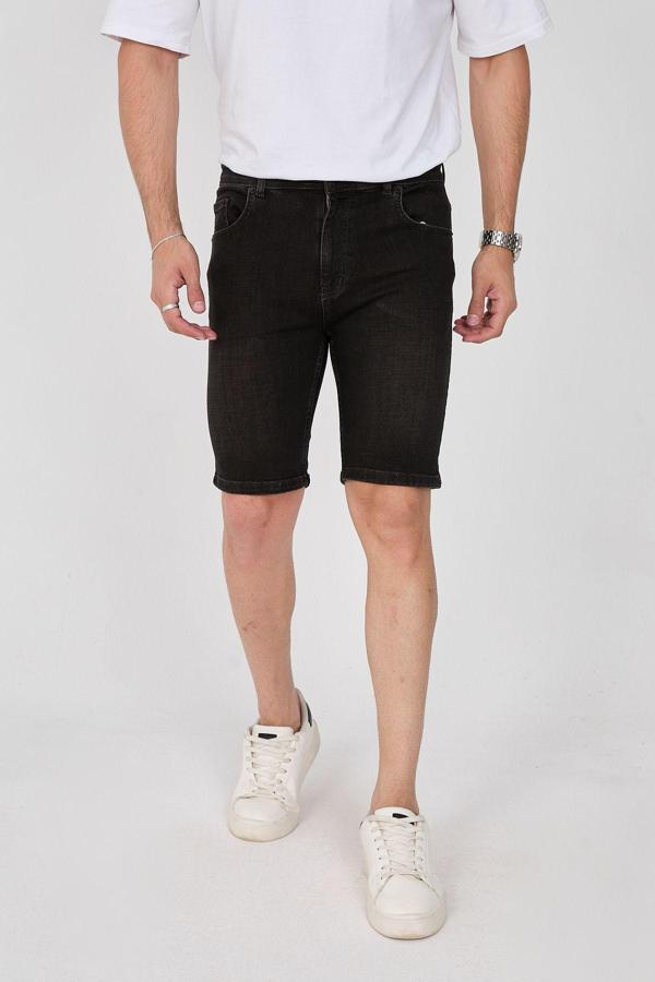 Enzim Jeans Erkek Slim Fit Kot Şort - Image 1