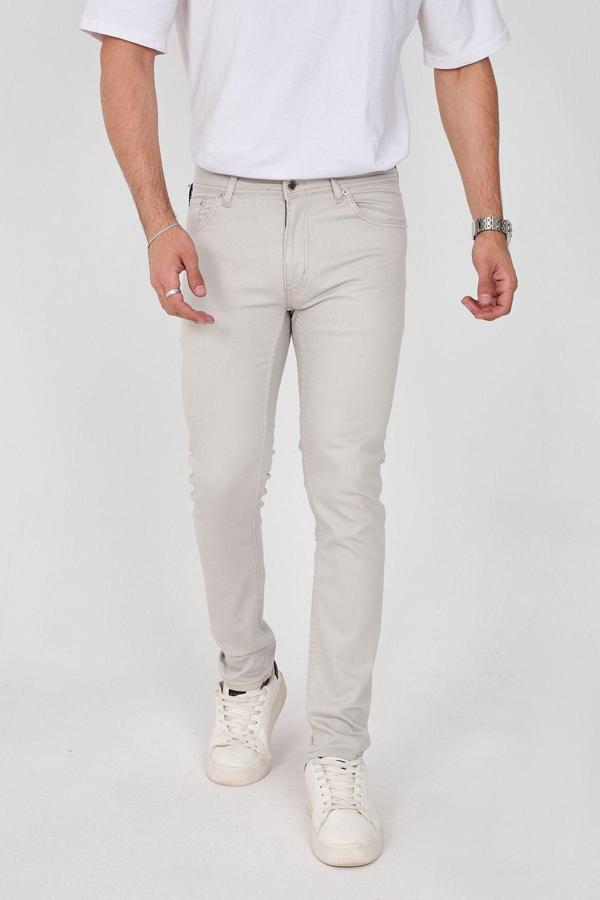 Enzim Jeans Regular Fit Erkek Pamuklu Esnek Kanvas 5 Cepli Pantolon - Image 1