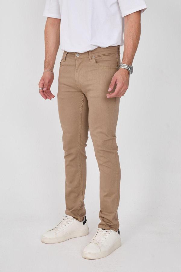 Enzim Jeans Regular Fit Erkek Pamuklu Esnek Kanvas 5 Cepli Pantolon - Image 1