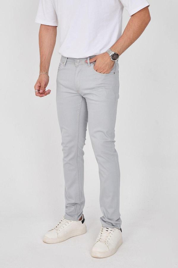 Enzim Jeans Regular Fit Erkek Pamuklu Esnek Kanvas 5 Cepli Pantolon - Image 1