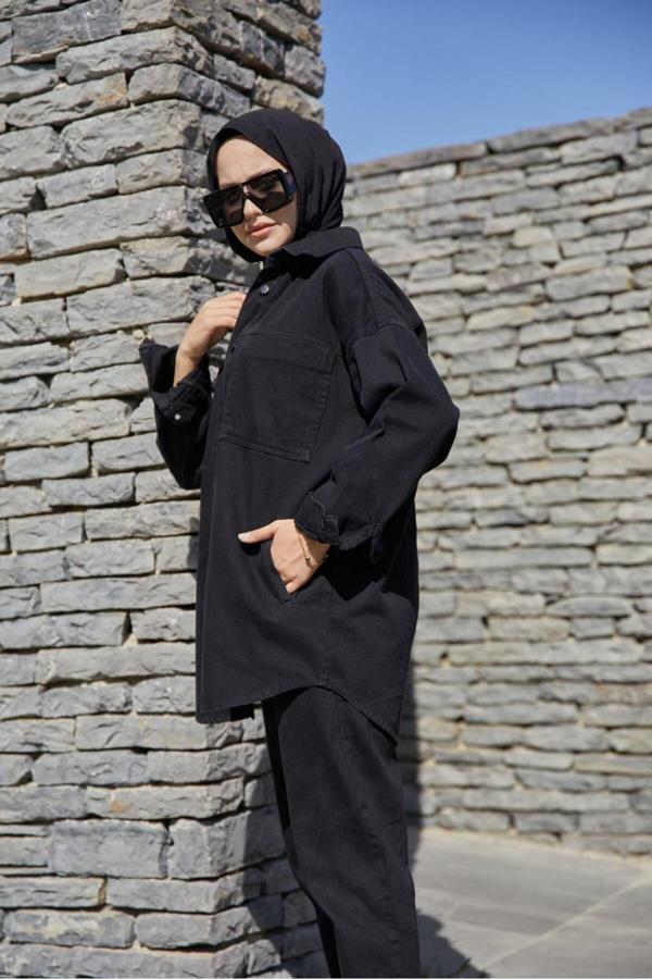 Enzim Jeans Kadın Kot Ceket - Image 1