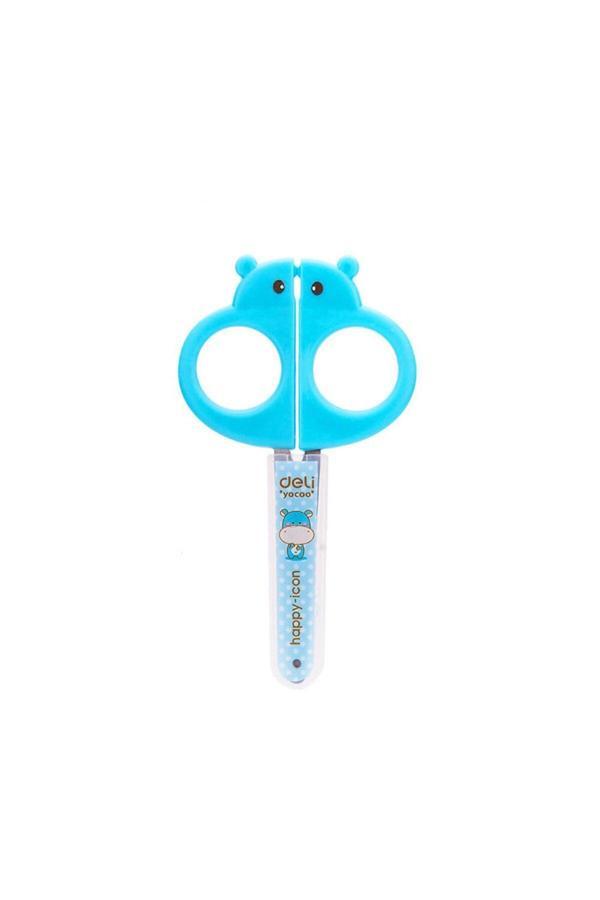 Deli 6032 Çocuk Mavi Makası 128 Mm Happy Icon / Çocuk Makası - Image 1