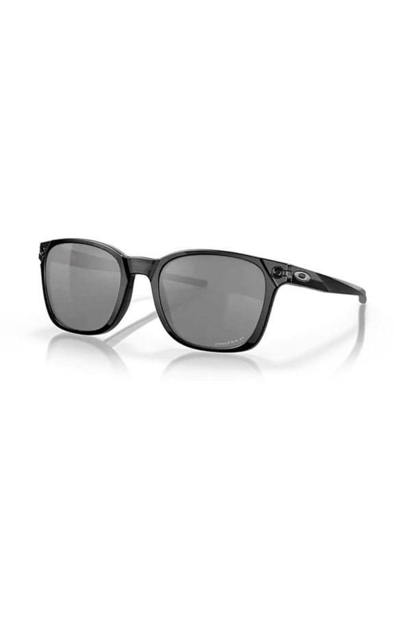 Oakley Oak 9018 901804 55 Ojector Aynalı Polarize Erkek Kare Siyah Kemik Güneş Gözlüğü - Image 1