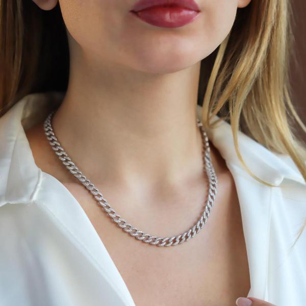 Gurmet Modeli Taşlı 6mm Kolye - Image 1