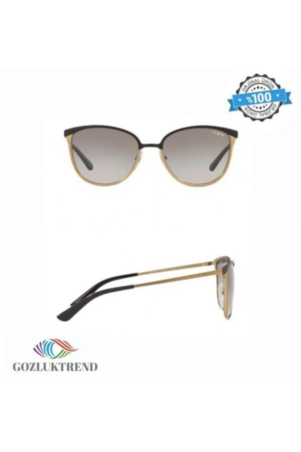 Vogue Kadın Güneş Gözlüğü Mat Ön Kısım Fırçalanmış / Altın Rengi 4002S 513411 55 18 135 - Image 1