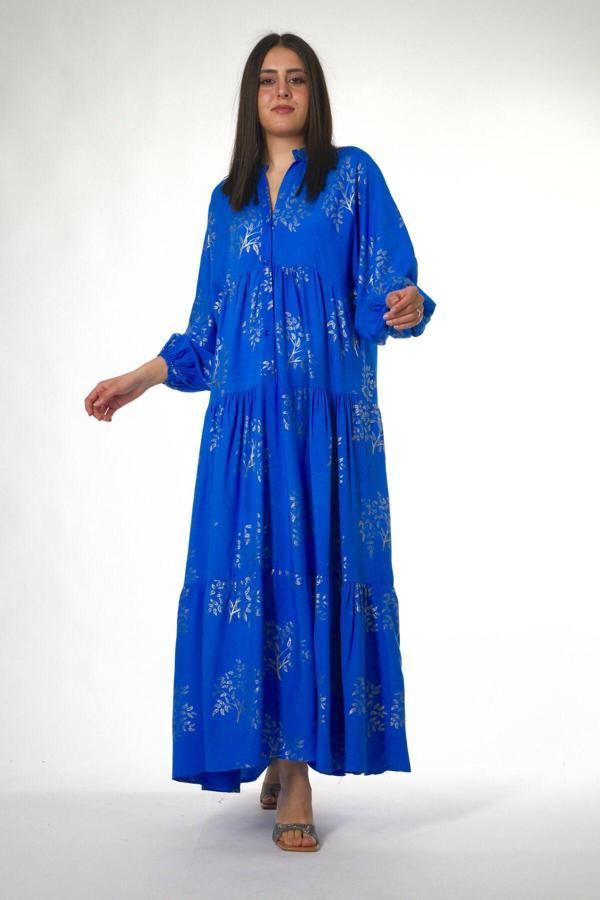 Abbra Kadın Katleya Model %100 Viskon Yazlık Elbise - Image 1
