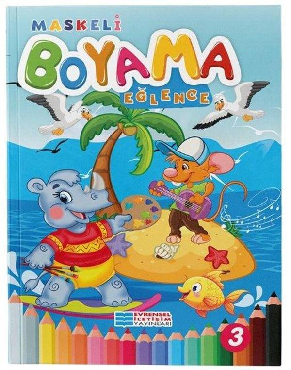 Eğlence - Maskeli Boyama - Evrensel İletişim Yayınları - Image 1