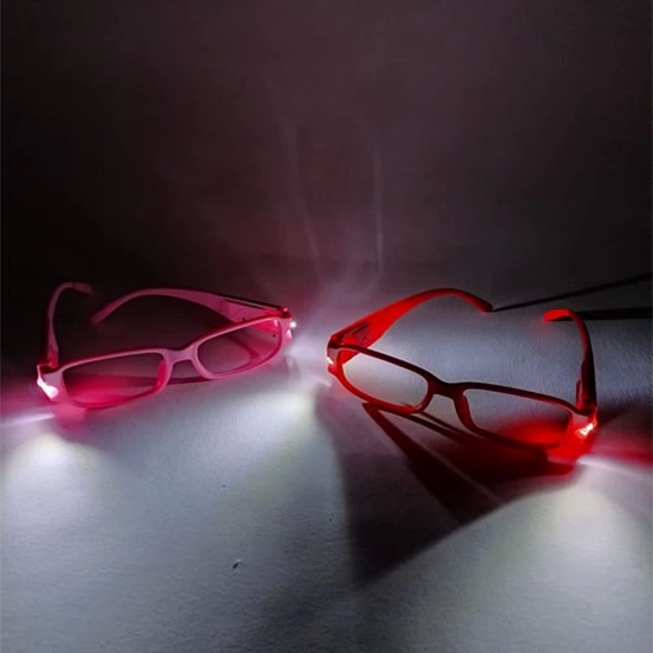 Renkli Led Işikli Kitap Okuma Gözlüğü - Image 1