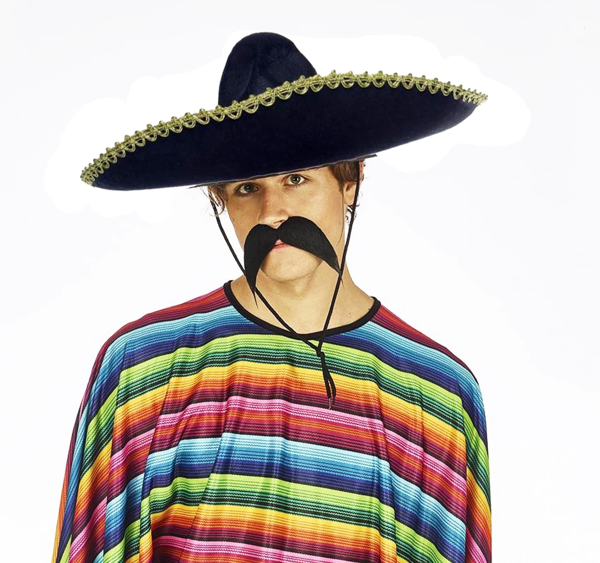 Sombrero Meksika Şapkası Mariachi Altın Şeritli Yetişkin Boy - Image 1