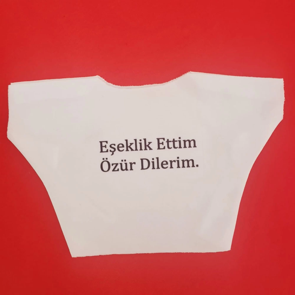Eşeklik Ettim Yazılı Oyuncak Tişörtü - Image 1