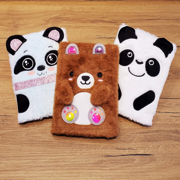 Panda Tasarımlı Peluş Defter - Image 1