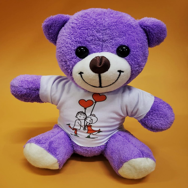 Tişörtlü Peluş Oyuncak Ayı - Image 1