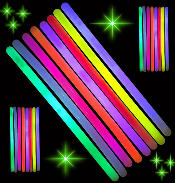 Karanlıkta Parlayan Fosforlu Glow  Kalın Çubuk 30 Cm 1 Adet - Image 1