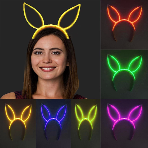 Karanlıkta Yanan Fosforlu Glow Taç 6 Renk 6 Adet - Image 1