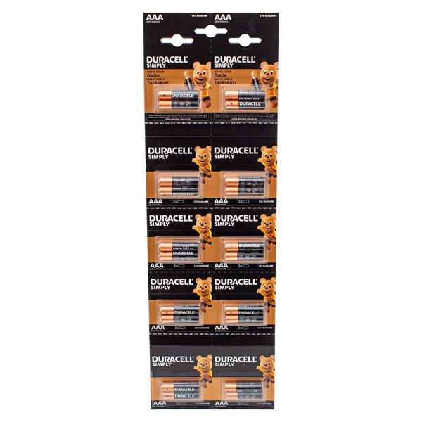Duracell 1.5v İnce Aaa 20'li Alkalin Pil Lr03/mn20 - Image 1
