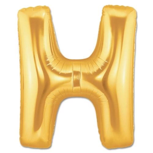 H Harf Folyo Balon Altın Renk  40 İnç - Image 1