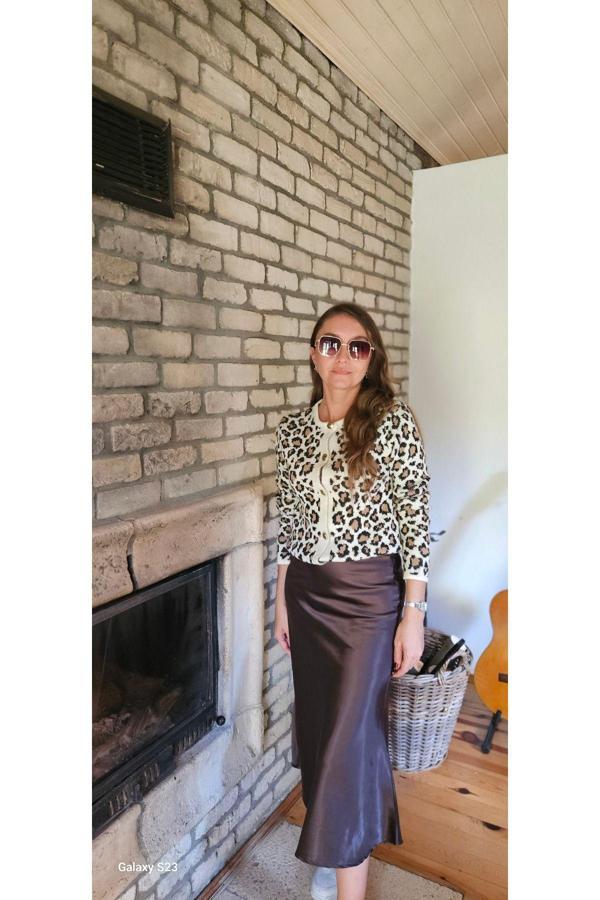 Betül Aksu Butik Leopar Desen Hırka - Image 1