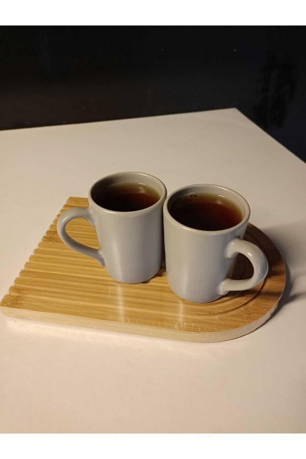 Myg Tam Life And Home Bambu Gökküşağı Kahve Sunumluk Oval Kesme Tahtasi 17X25Cm - Image 1