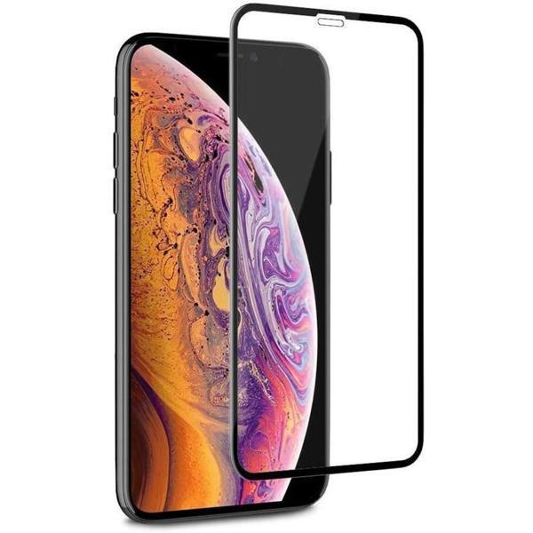 Apple iPhone XS Max 5D Tam Kaplayan Ekran Koruyucu Cam - Image 1