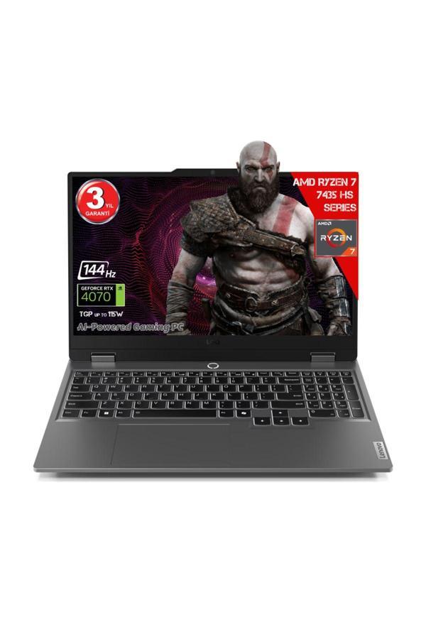 Lenovo LOQ 15ARP9 AMD Ryzen 7-7435HS 20GB RAM DDR5 2TB SSD SSD RTX4070 8GDDR6 15.6 IPS 144Hz FHD Freedos 83JC00FGTR-202 Dizüstü Bilgisayar (Yapay Zeka Destekli) - Image 1