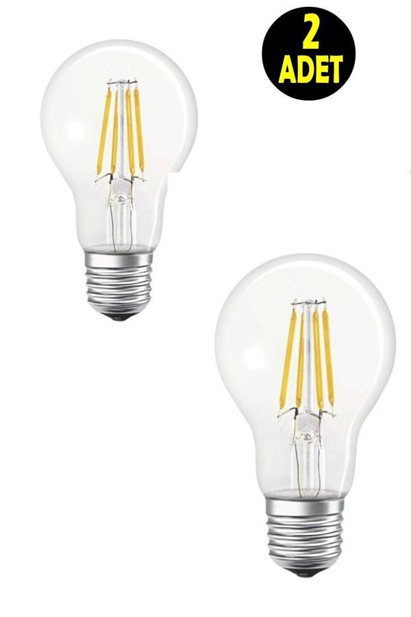 Usin 2 Adet 4W E27 Dim Edilebilir Flament Led Normal Ampul Tip Avize Oturma Odası Salon Mutfak Lambası - Image 1