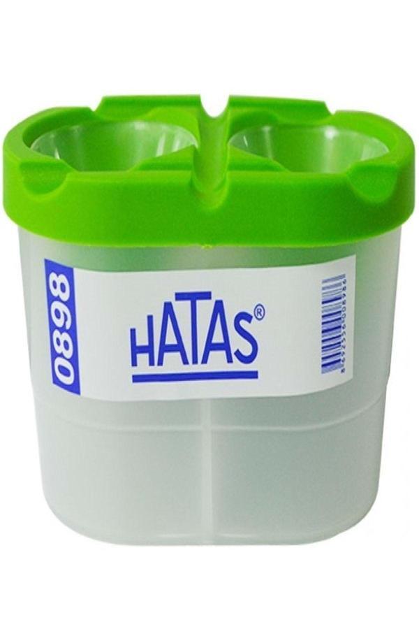 Hatas Fırça Temizleme Kabı 2-Bölmeli / Ekonomik 00898 (Karışık Renk 1 Adet) - Image 1