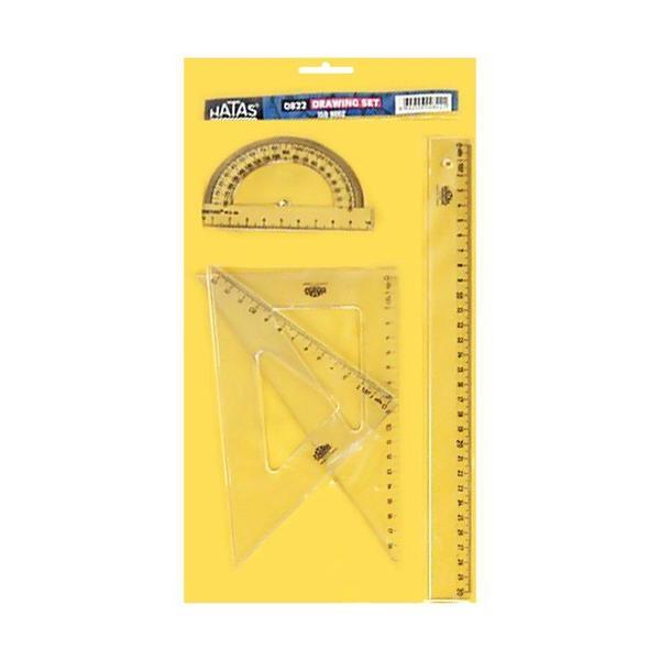 Hatas Teknik Okul - Çizim Takımı (26 Cm/60-45 Gönyeli) 00825 - Image 1