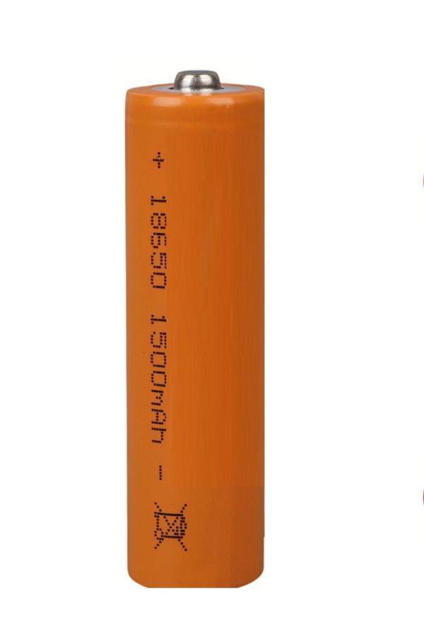 Usin 3,7 Volt 1500 Mah 18650 Li-On Şarj Edilebilir Başlıklı Pil (3.7V 1500Mah Şarjlı Büyük Fener Pili) - Image 1
