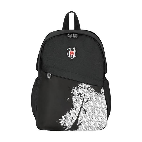 Me Okul Sırt Çantası Beşiktaş Gümüş Logo Detaylı 25336 - Image 1