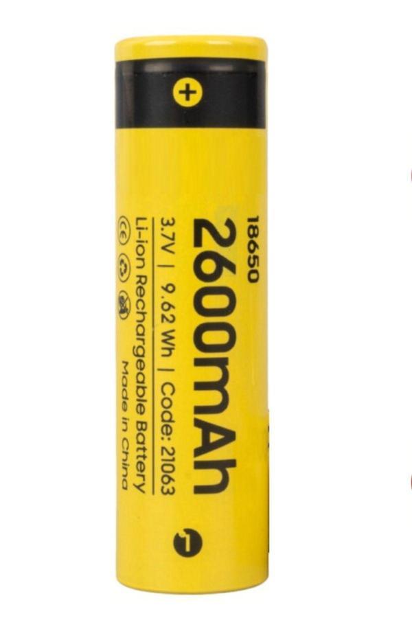 Usin 3,7 Volt 2600 Mah 18650 Şarjlı Li-On Şarj Başlıksız Şarj Edilebilir Lion Pil Çap 18Mm Uzunluk: 65 Mm - Image 1